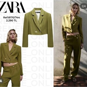 ZARA Linen Blend Set